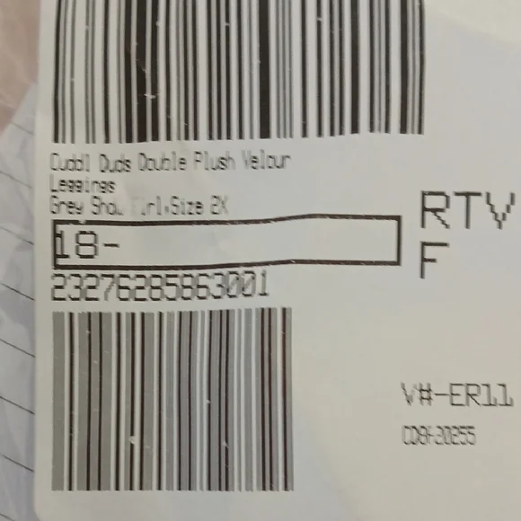 Cuddl Duds Double Plush Velour Black and Charcoal Floral Print Pajama Pants - Picture 2 of 5